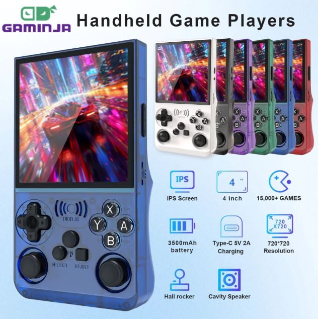 GAMINJA ANS13 Retro Handheld Video Game Console Review: 15,000+ Games